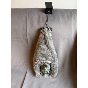 Halloween Upside Hanging Plush‎ Grey Spooky Plush Bat Decor Rare Haunted House